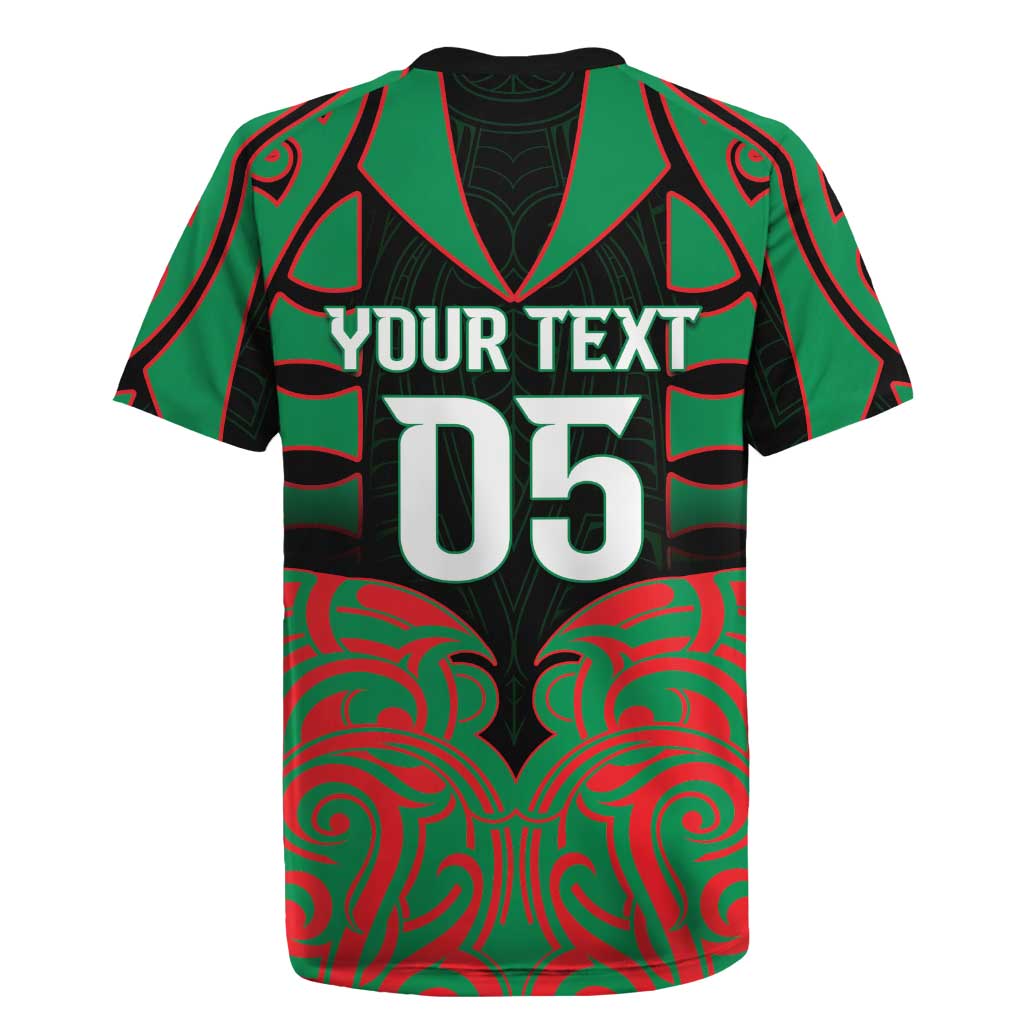 Custom Aotearoa Ngati Hine Rugby Jersey Maori Pattern New Zealand DT05 - Polynesian Pride