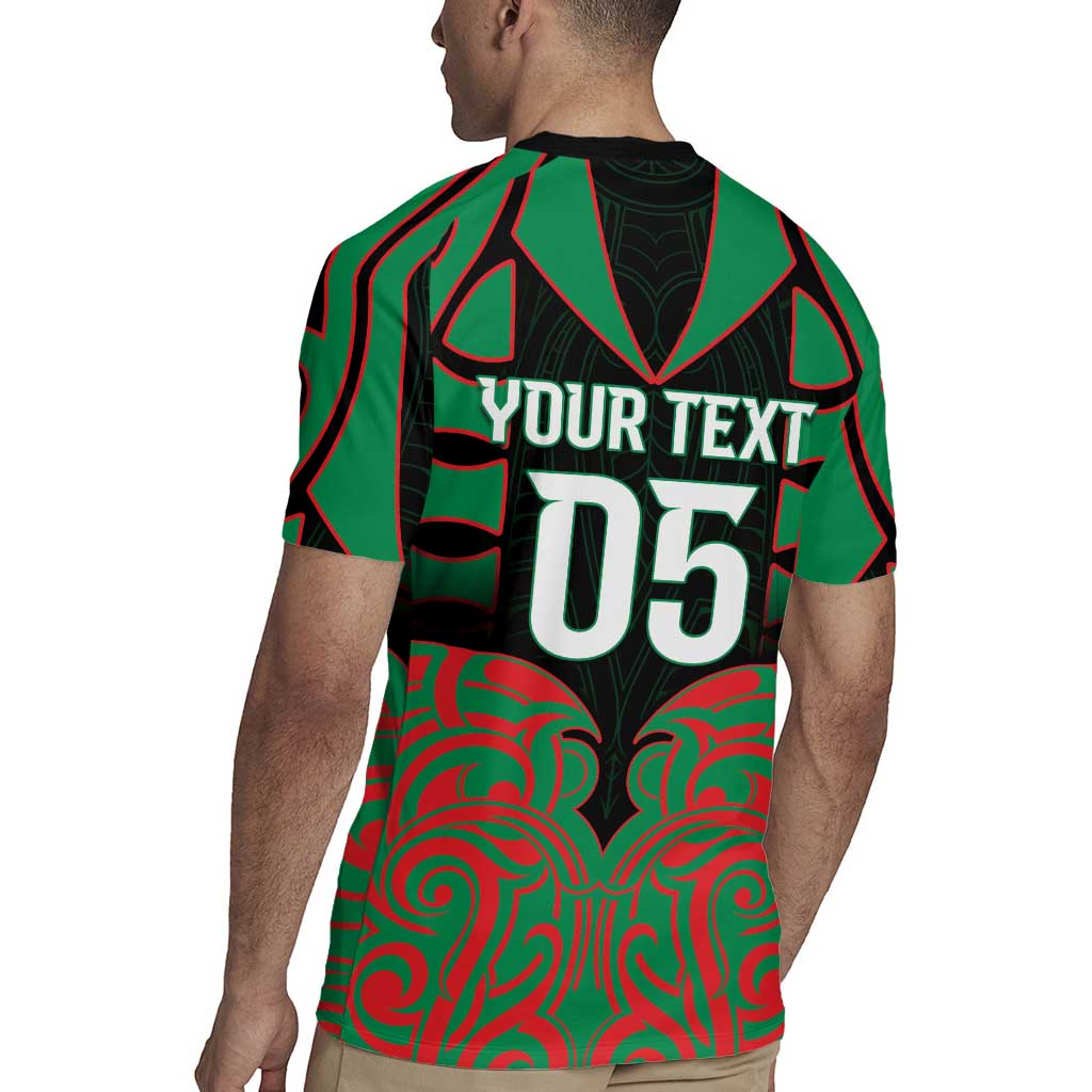 Custom Aotearoa Ngati Hine Rugby Jersey Maori Pattern New Zealand DT05 - Polynesian Pride