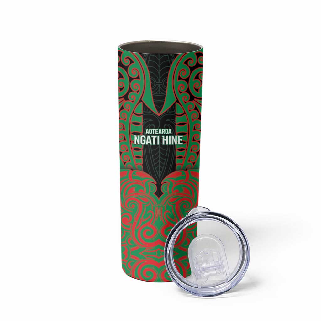 Custom Aotearoa Ngati Hine Skinny Tumbler Maori Pattern New Zealand DT05 - Polynesian Pride