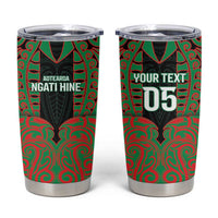 Custom Aotearoa Ngati Hine Tumbler Cup Maori Pattern New Zealand - Polynesian Pride