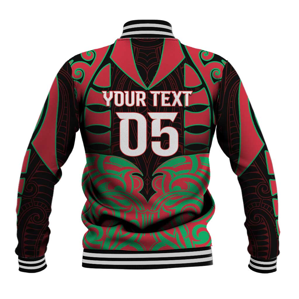 Custom Aotearoa Tuhoe Baseball Jacket Maori Pattern New Zealand - Polynesian Pride