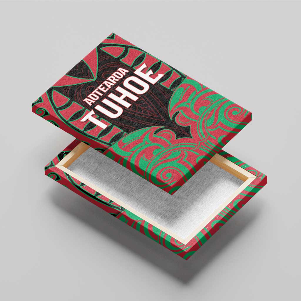 Aotearoa Tuhoe Canvas Wall Art Maori Pattern New Zealand - Polynesian Pride