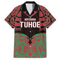 Custom Aotearoa Tuhoe Family Matching Long Sleeve Bodycon Dress and Hawaiian Shirt Maori Pattern New Zealand - Polynesian Pride