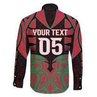 Custom Aotearoa Tuhoe Family Matching Long Sleeve Bodycon Dress and Hawaiian Shirt Maori Pattern New Zealand - Polynesian Pride