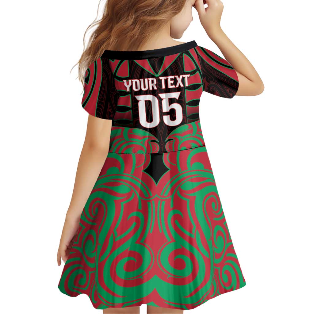 Custom Aotearoa Tuhoe Family Matching Off Shoulder Short Dress and Hawaiian Shirt Maori Pattern New Zealand - Polynesian Pride