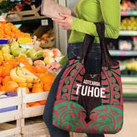 Aotearoa Tuhoe Grocery Bag Maori Pattern New Zealand - Polynesian Pride