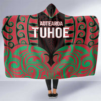 Aotearoa Tuhoe Hooded Blanket Maori Pattern New Zealand - Polynesian Pride