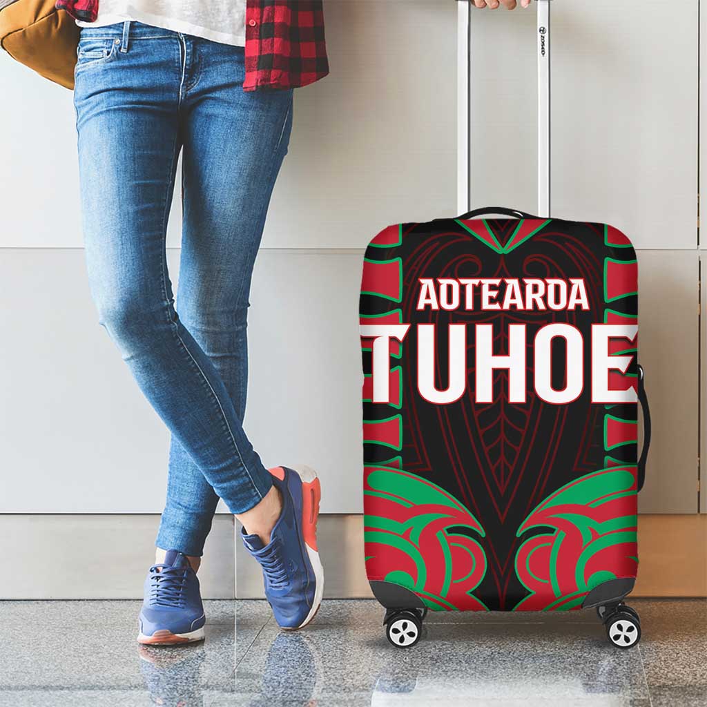 Aotearoa Tuhoe Luggage Cover Maori Pattern New Zealand - Polynesian Pride