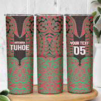 Custom Aotearoa Tuhoe Skinny Tumbler Maori Pattern New Zealand DT05 - Polynesian Pride