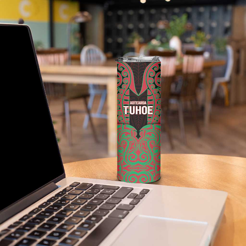 Custom Aotearoa Tuhoe Skinny Tumbler Maori Pattern New Zealand DT05 - Polynesian Pride