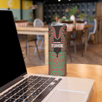 Custom Aotearoa Tuhoe Skinny Tumbler Maori Pattern New Zealand DT05 - Polynesian Pride