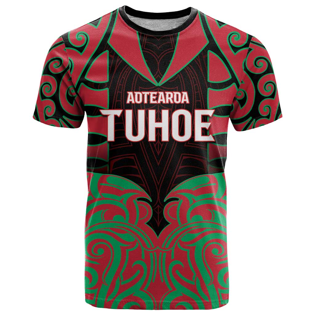 Custom Aotearoa Tuhoe T Shirt Maori Pattern New Zealand - Polynesian Pride