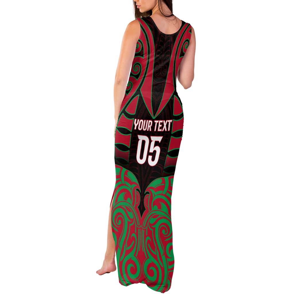 Custom Aotearoa Tuhoe Tank Maxi Dress Maori Pattern New Zealand - Polynesian Pride