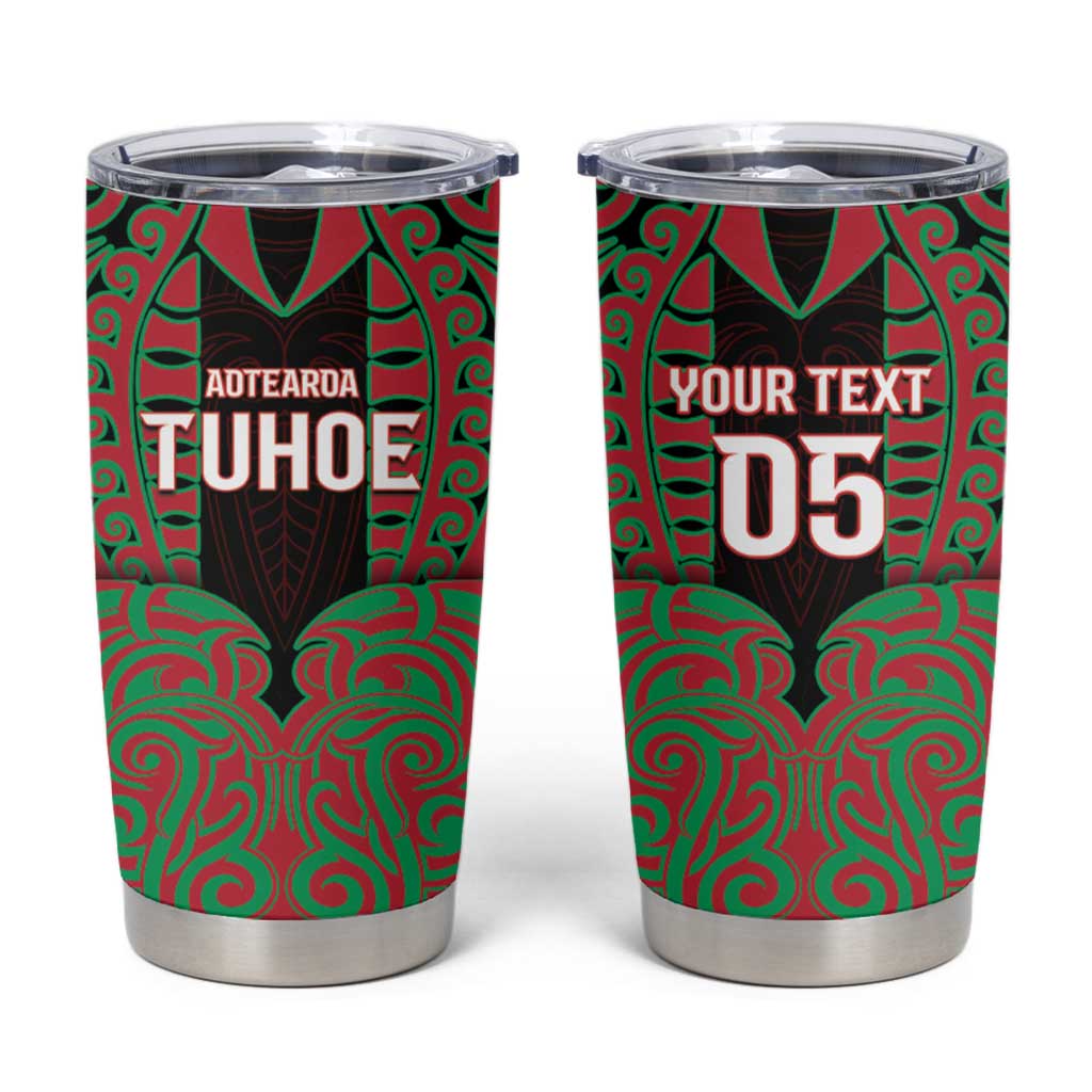 Custom Aotearoa Tuhoe Tumbler Cup Maori Pattern New Zealand - Polynesian Pride