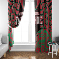 Aotearoa Tuhoe Window Curtain Maori Pattern New Zealand - Polynesian Pride
