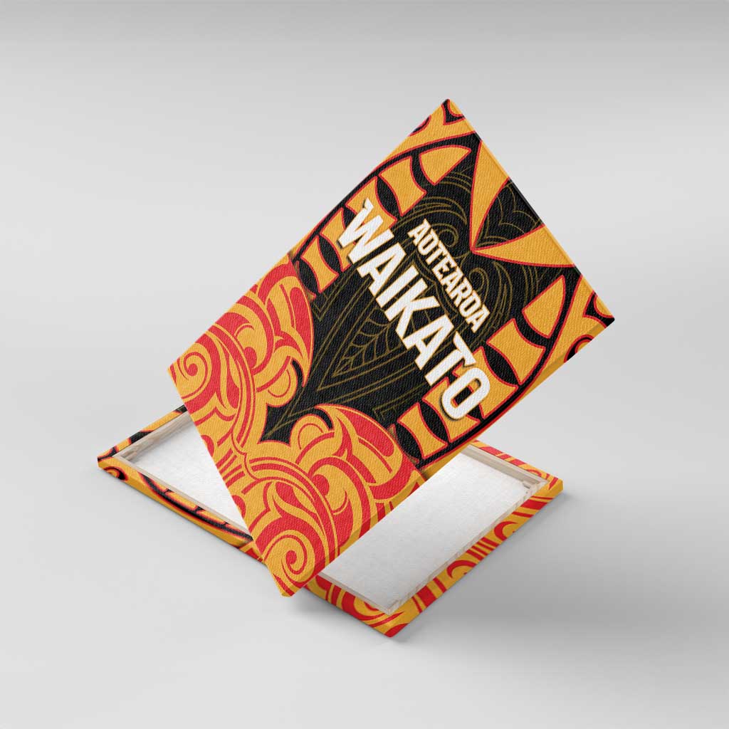 Aotearoa Waikato Canvas Wall Art Maori Pattern New Zealand - Polynesian Pride