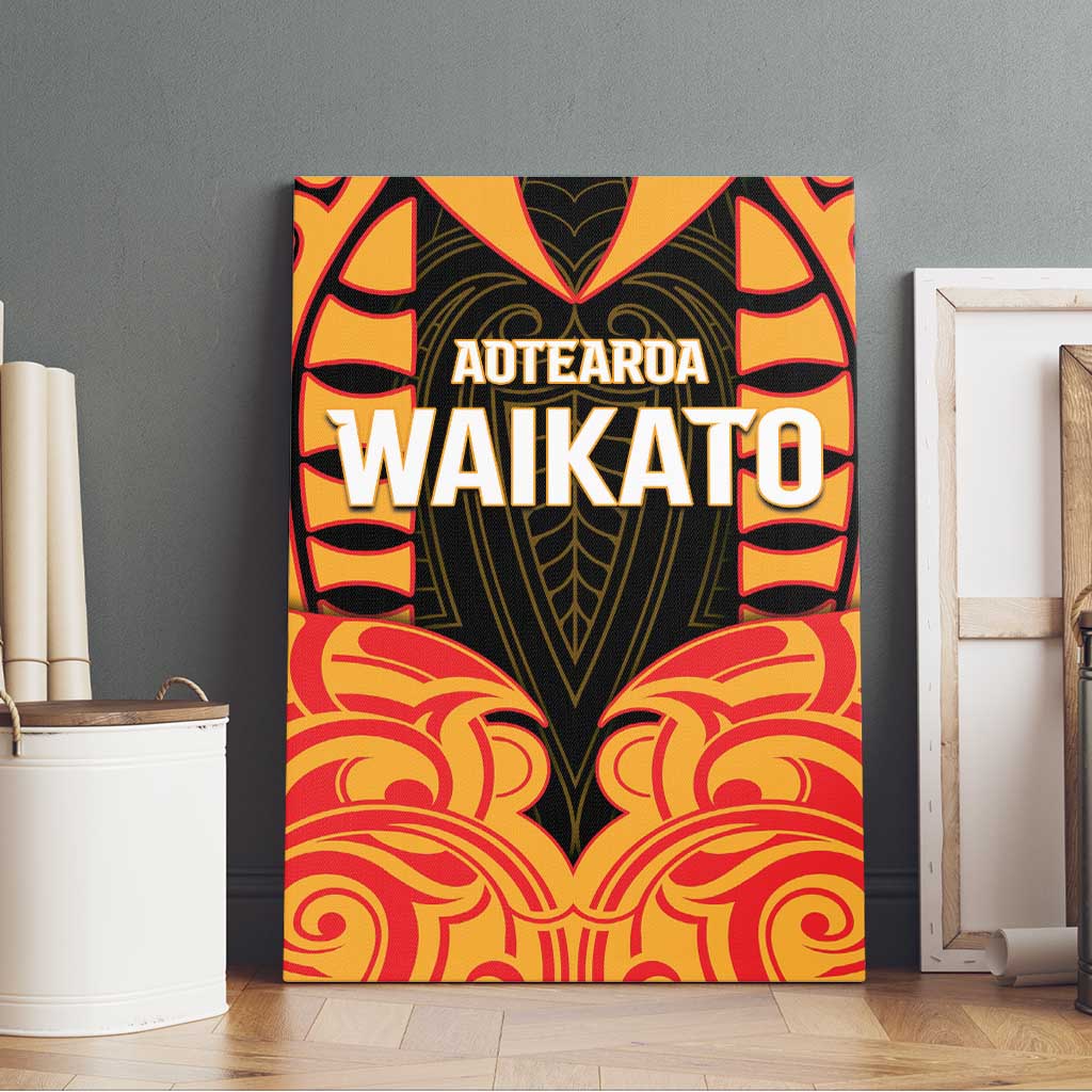 Aotearoa Waikato Canvas Wall Art Maori Pattern New Zealand - Polynesian Pride