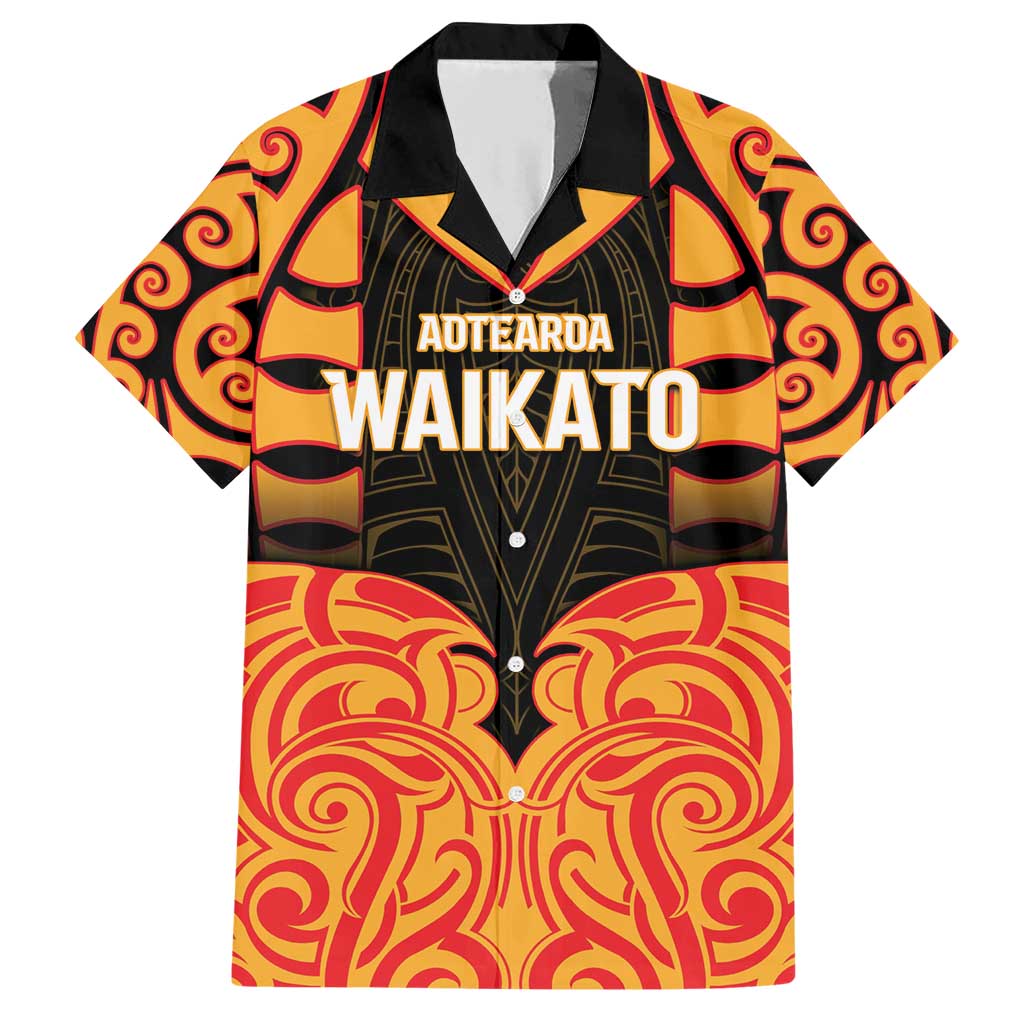 Custom Aotearoa Waikato Family Matching Short Sleeve Bodycon Dress and Hawaiian Shirt Maori Pattern New Zealand - Polynesian Pride