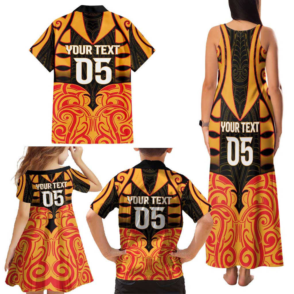 Custom Aotearoa Waikato Family Matching Tank Maxi Dress and Hawaiian Shirt Maori Pattern New Zealand - Polynesian Pride