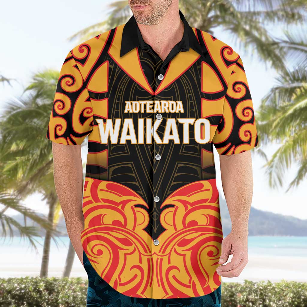 Custom Aotearoa Waikato Hawaiian Shirt Maori Pattern New Zealand - Polynesian Pride