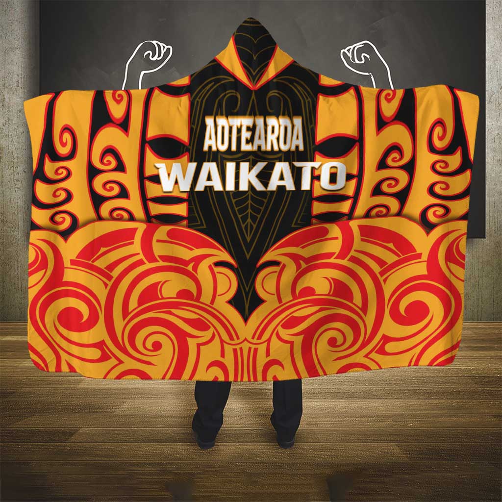Aotearoa Waikato Hooded Blanket Maori Pattern New Zealand - Polynesian Pride
