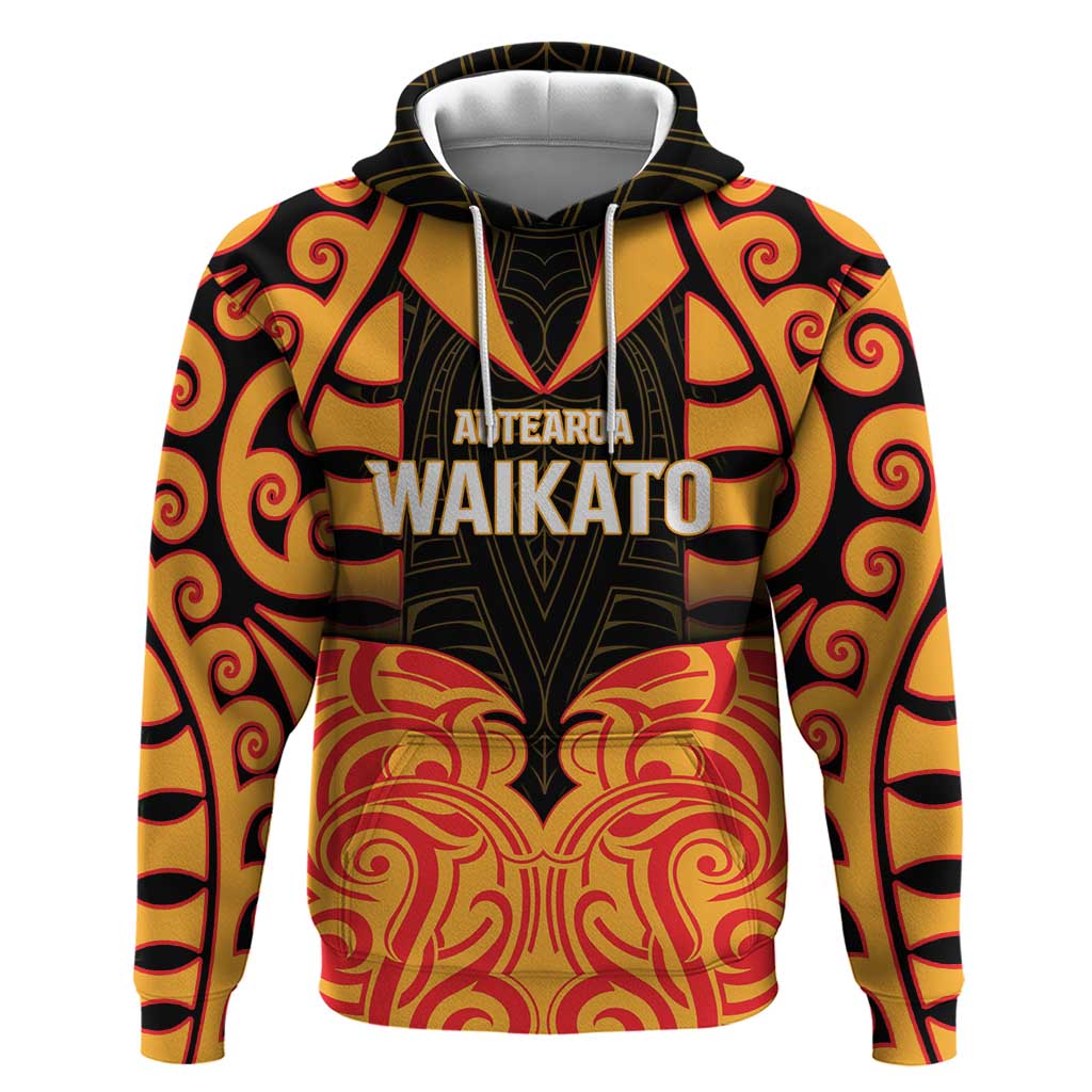 Custom Aotearoa Waikato Hoodie Maori Pattern New Zealand - Polynesian Pride