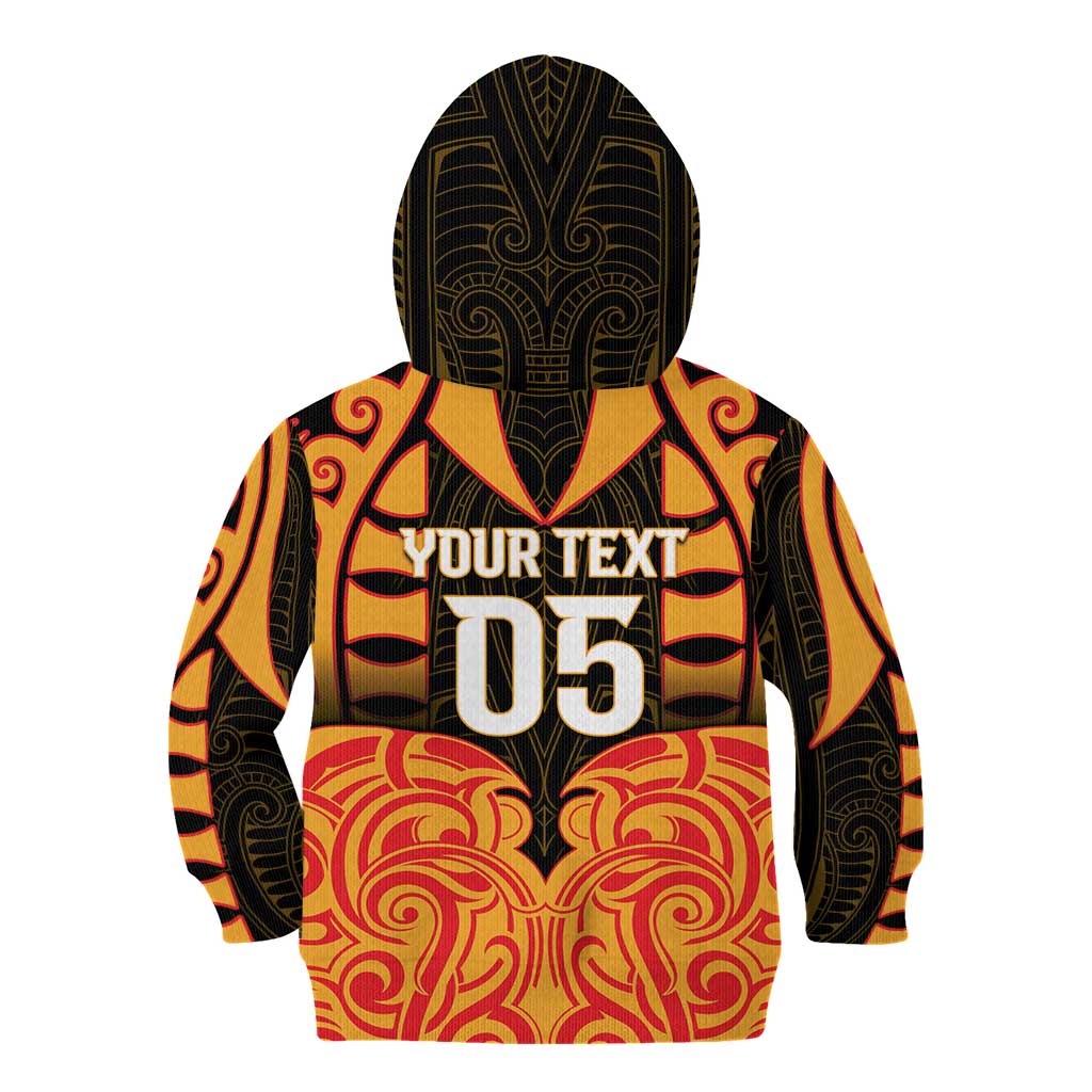 Custom Aotearoa Waikato Kid Hoodie Maori Pattern New Zealand - Polynesian Pride