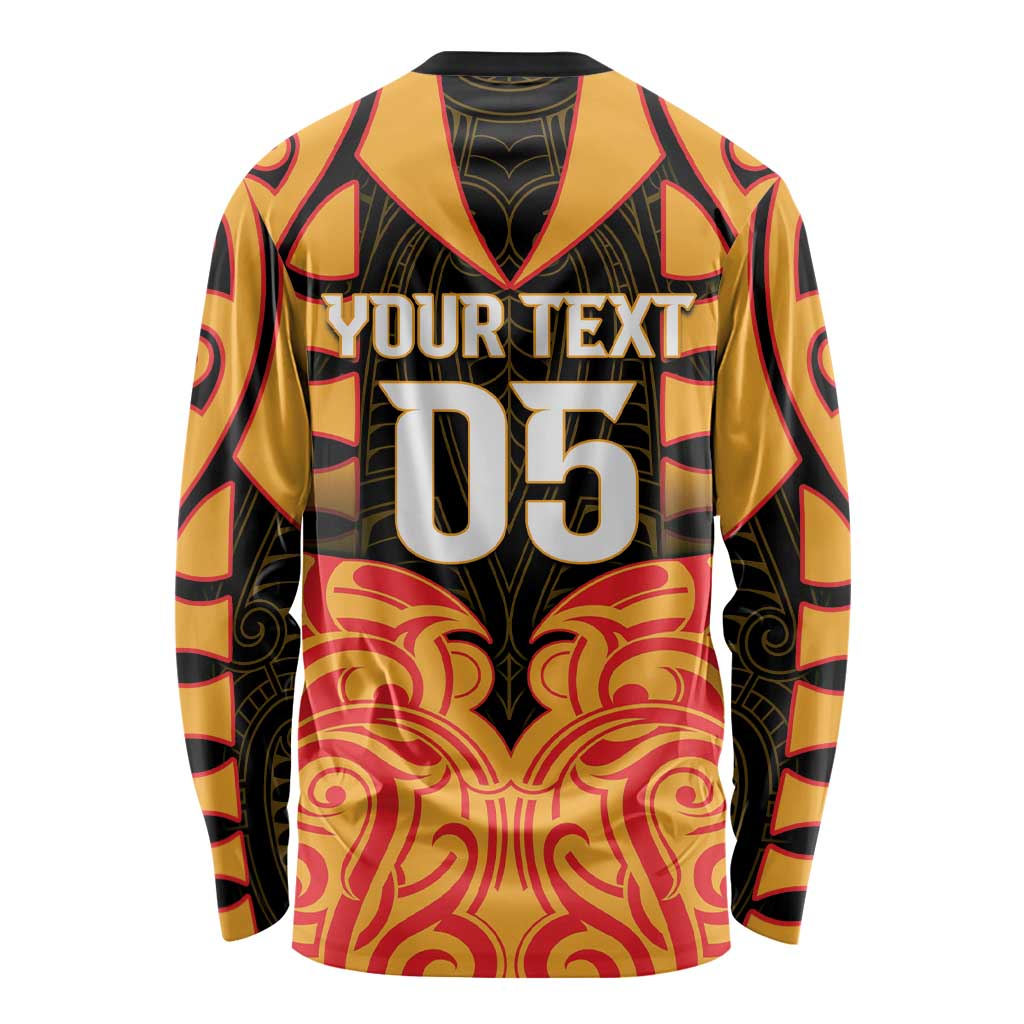 Custom Aotearoa Waikato Long Sleeve Shirt Maori Pattern New Zealand - Polynesian Pride