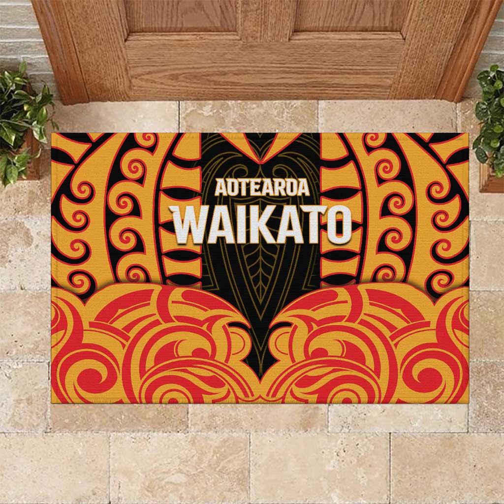 Aotearoa Waikato Rubber Doormat Maori Pattern New Zealand - Polynesian Pride