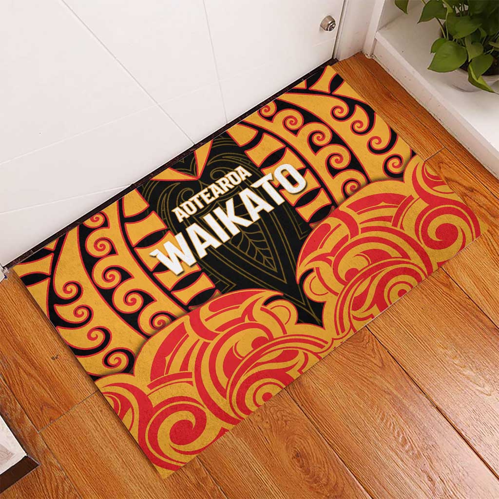 Aotearoa Waikato Rubber Doormat Maori Pattern New Zealand - Polynesian Pride