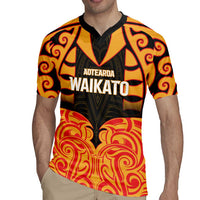 Custom Aotearoa Waikato Rugby Jersey Maori Pattern New Zealand DT05 - Polynesian Pride