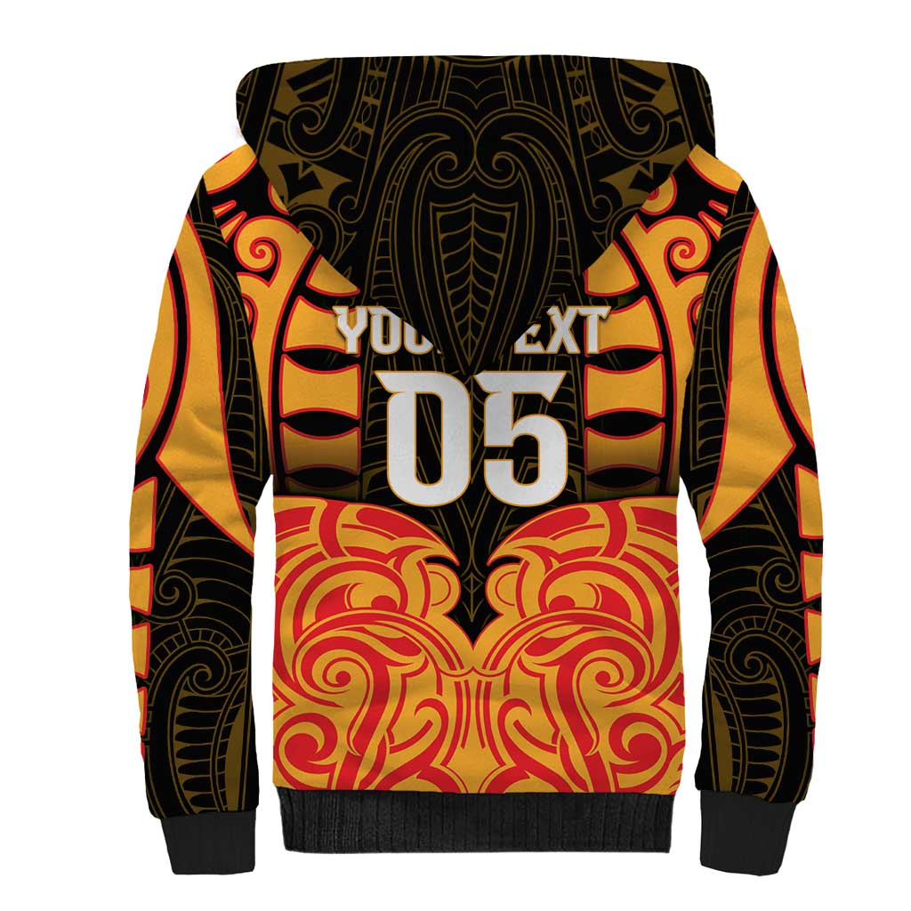 Custom Aotearoa Waikato Sherpa Hoodie Maori Pattern New Zealand - Polynesian Pride
