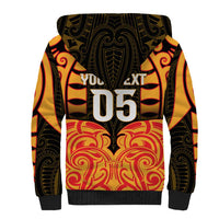 Custom Aotearoa Waikato Sherpa Hoodie Maori Pattern New Zealand - Polynesian Pride