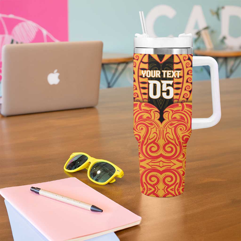 Custom Aotearoa Waikato Tumbler With Handle Maori Pattern New Zealand - Polynesian Pride