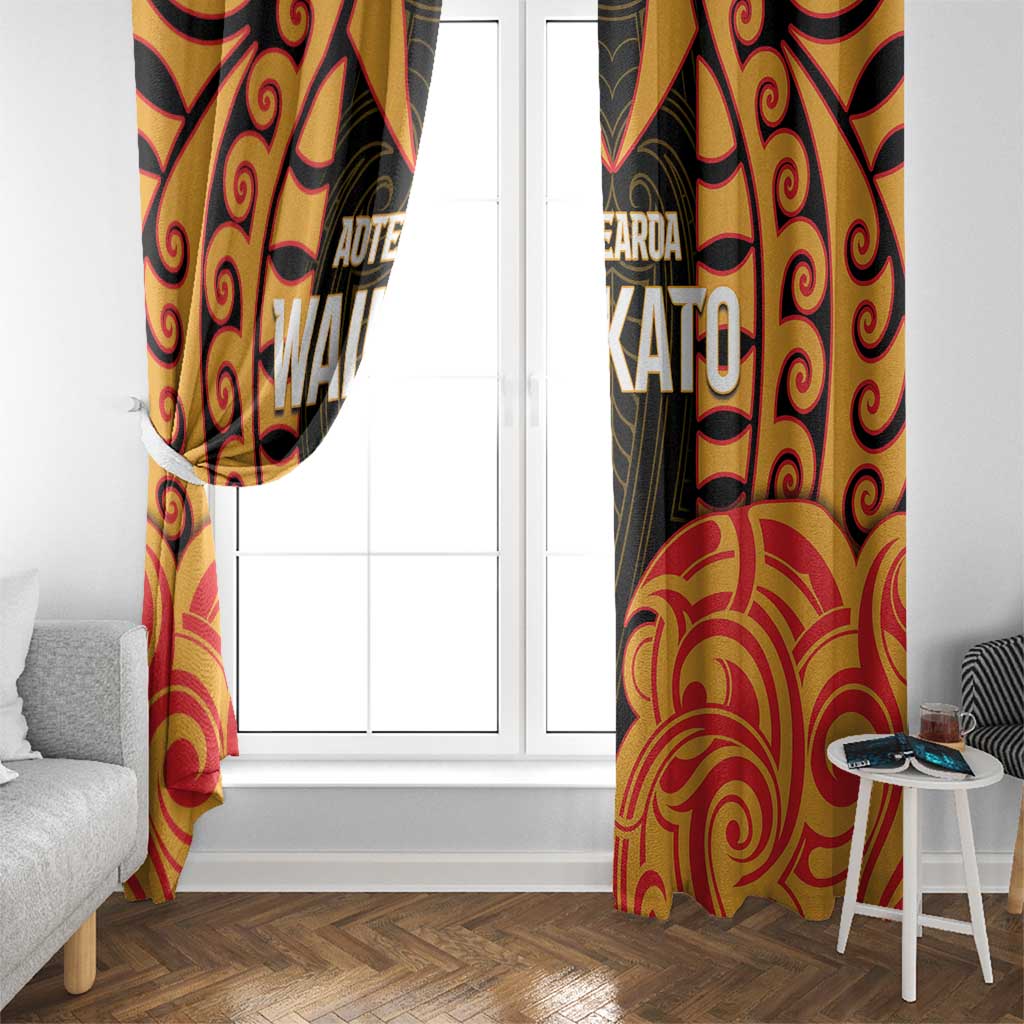Aotearoa Waikato Window Curtain Maori Pattern New Zealand - Polynesian Pride