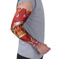 Tonga King's Birthday Arm Sleeves Gold Royal Crown Tribal Patterns DT05 - Polynesian Pride