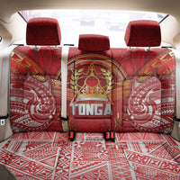 Tonga King's Birthday Back Car Seat Cover Gold Royal Crown Tribal Patterns DT05 - Polynesian Pride