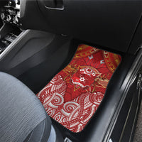 Tonga King's Birthday Car Mats Gold Royal Crown Tribal Patterns DT05 - Polynesian Pride