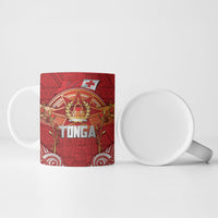 Tonga King's Birthday Ceramic Mug Gold Royal Crown Tribal Patterns DT05 - Polynesian Pride