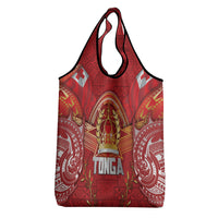 Tonga King's Birthday Grocery Bag Gold Royal Crown Tribal Patterns DT05 - Polynesian Pride
