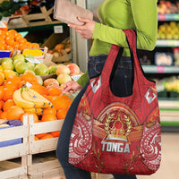 Tonga King's Birthday Grocery Bag Gold Royal Crown Tribal Patterns DT05 - Polynesian Pride