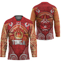 Tonga King's Birthday Hockey Jersey Gold Royal Crown Tribal Patterns DT05 - Polynesian Pride