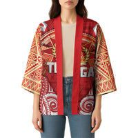 Tonga King's Birthday Kimono Gold Royal Crown Tribal Patterns DT05 - Polynesian Pride