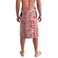 Tonga King's Birthday Lavalava Gold Royal Crown Tribal Patterns DT05 - Polynesian Pride