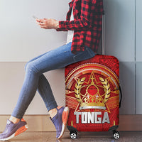 Tonga King's Birthday Luggage Cover Gold Royal Crown Tribal Patterns DT05 - Polynesian Pride
