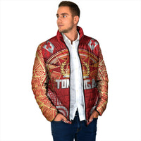 Tonga King's Birthday Padded Jacket Gold Royal Crown Tribal Patterns DT05 - Polynesian Pride