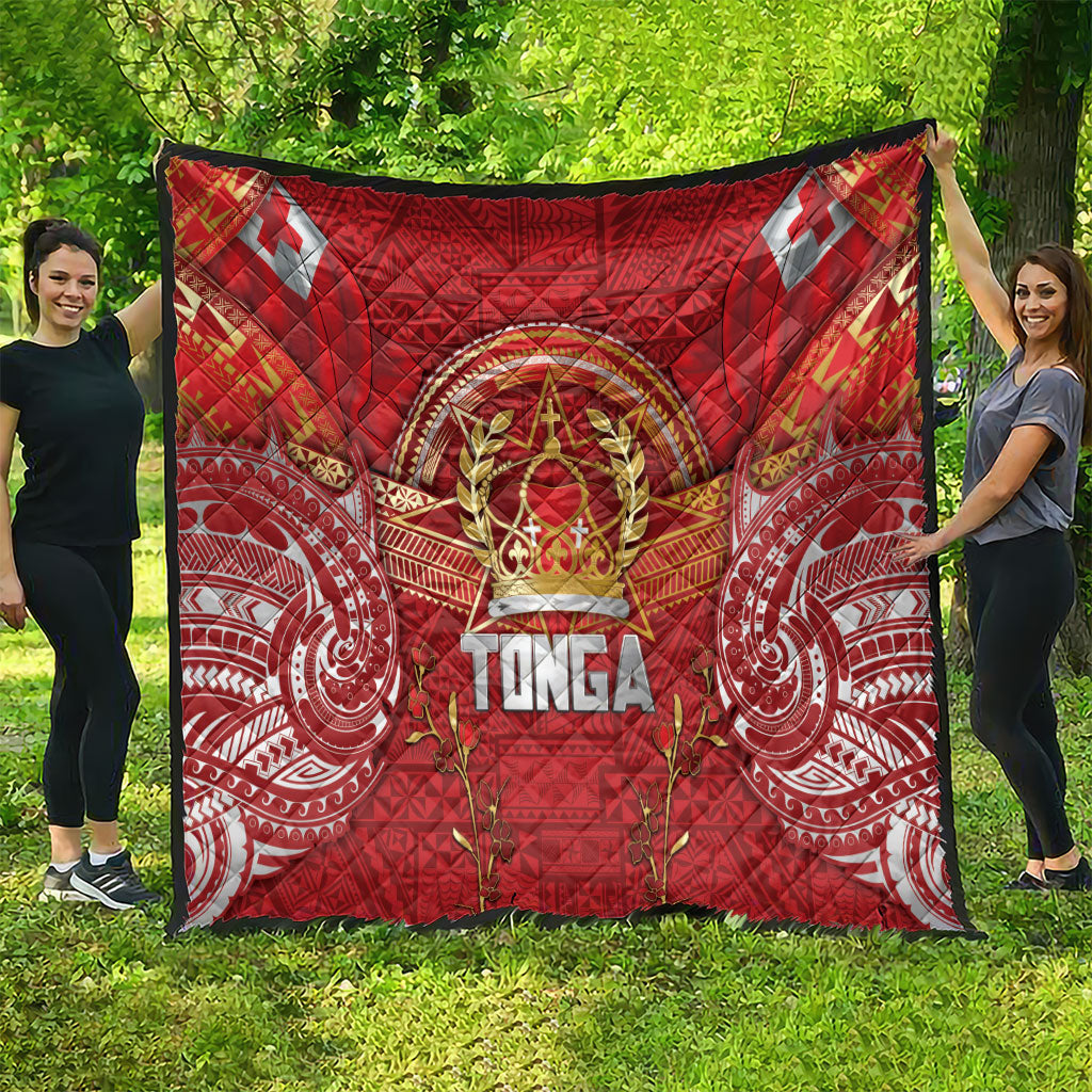 Tonga King's Birthday Quilt Gold Royal Crown Tribal Patterns DT05 - Polynesian Pride