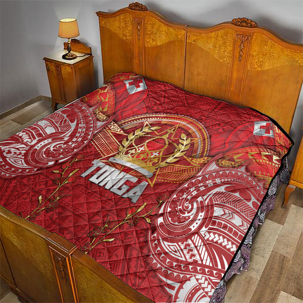 Tonga King's Birthday Quilt Gold Royal Crown Tribal Patterns DT05 - Polynesian Pride
