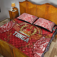 Tonga King's Birthday Quilt Bed Set Gold Royal Crown Tribal Patterns DT05 - Polynesian Pride