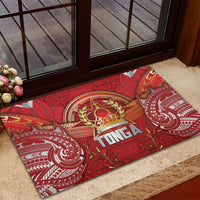 Tonga King's Birthday Rubber Doormat Gold Royal Crown Tribal Patterns DT05 - Polynesian Pride